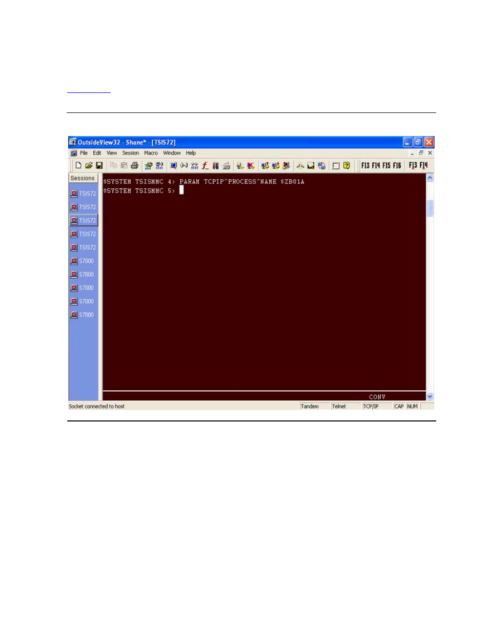 Configuring the tcp/ip process name param, Figure 4-6, Param tcpip^process^name $zb01a | HP NonStop G-Series User Manual | Page 70 / 230