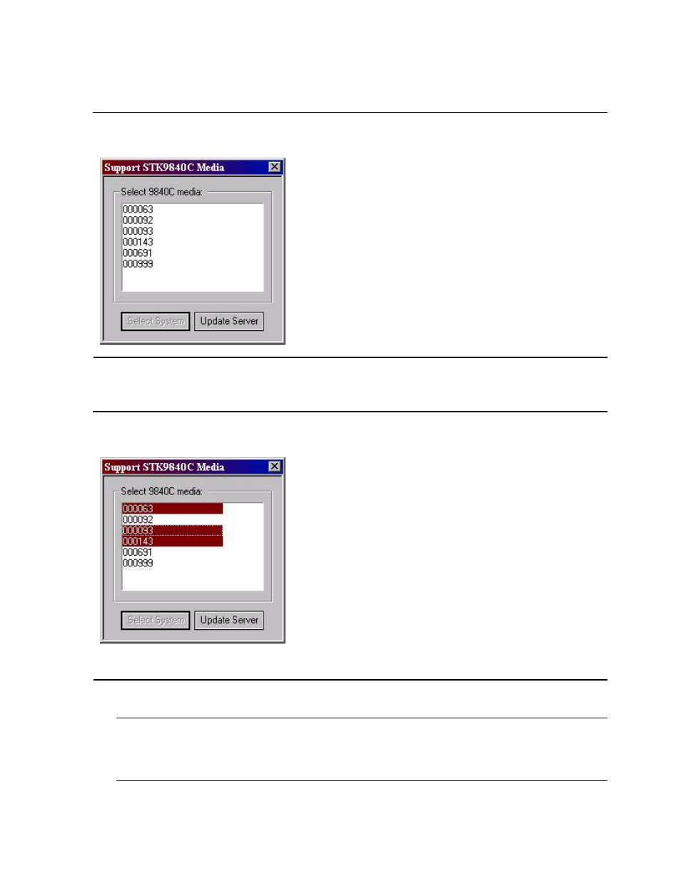 Figure 5-5, Support stk9840c media dialog box, Figure 5-6 | HP NonStop G-Series User Manual | Page 79 / 230