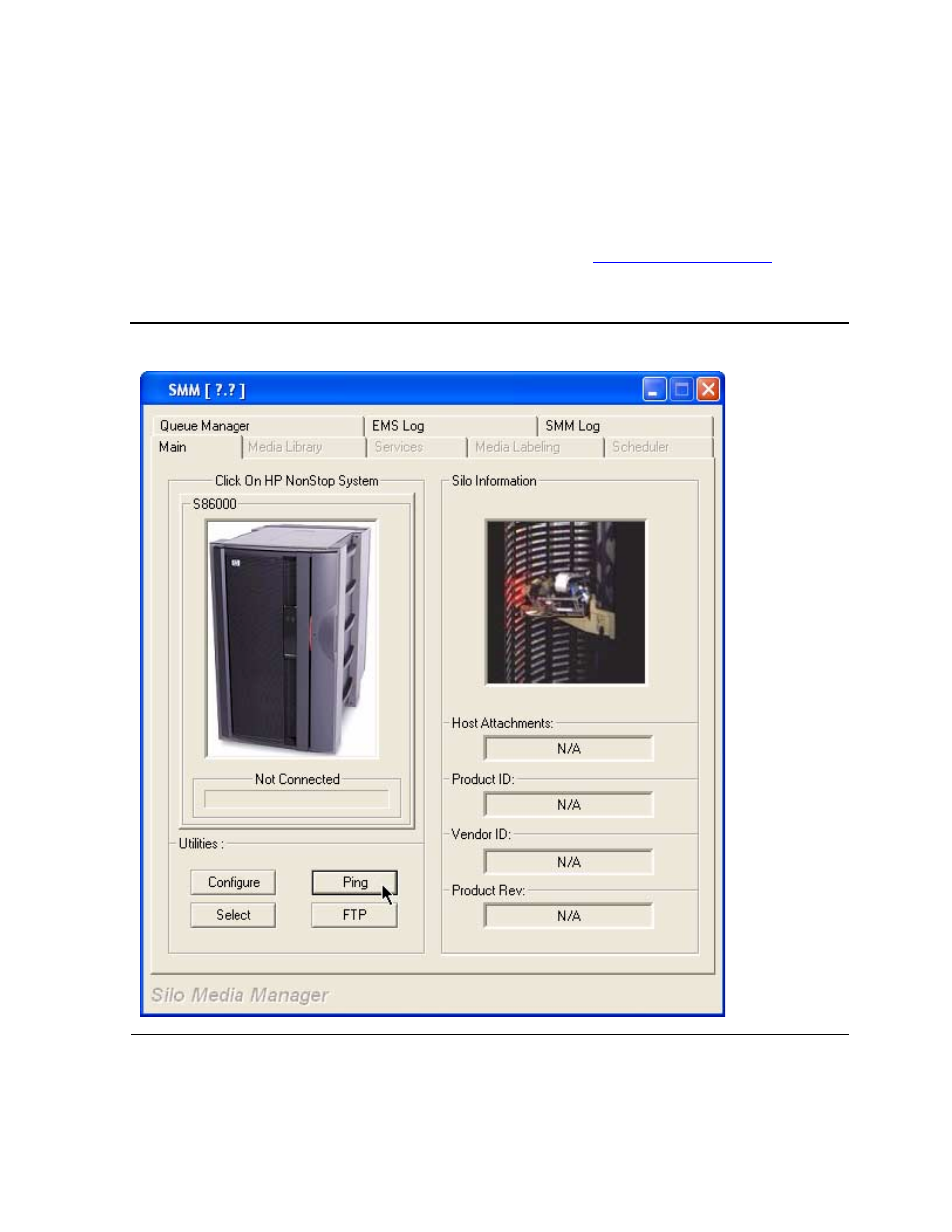 Smm gui tabs, Main tab, Figure 6-1 | HP NonStop G-Series User Manual | Page 90 / 230