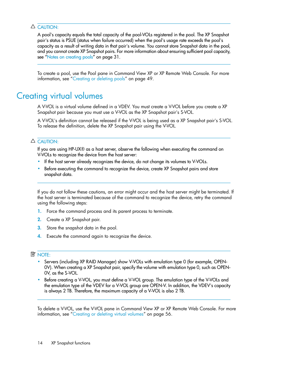 Creating virtual volumes | HP StorageWorks XP Remote Web Console Software User Manual | Page 14 / 84