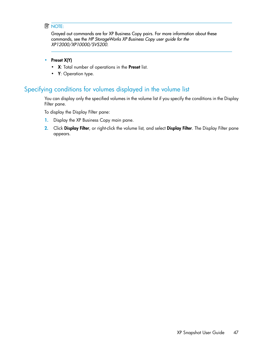 HP StorageWorks XP Remote Web Console Software User Manual | Page 47 / 84
