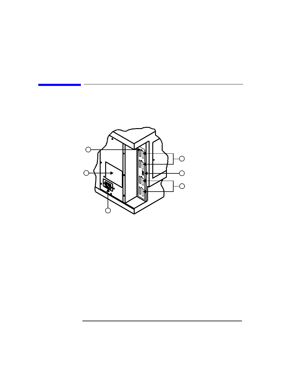 Library rear panel features | HP Surestore 2.15 Tape Library User Manual | Page 18 / 114