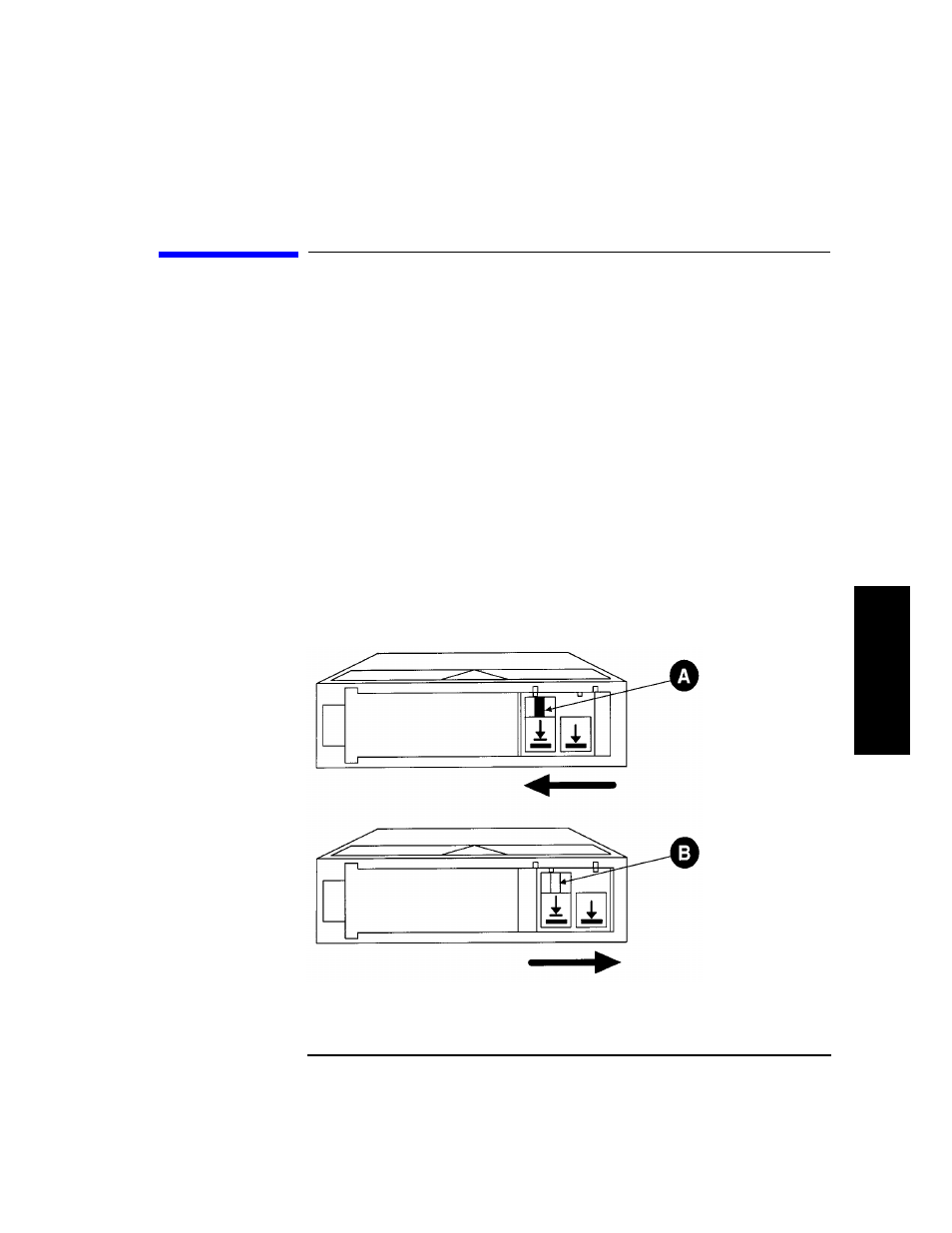 Write-protecting tape cartridges | HP Surestore 2.15 Tape Library User Manual | Page 47 / 114