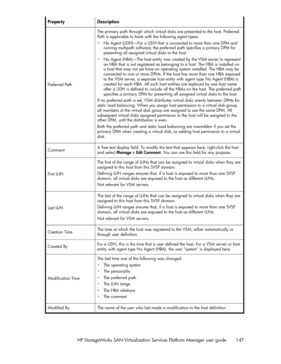 HP SAN Virtualization Services Platform User Manual | Page 147 / 382
