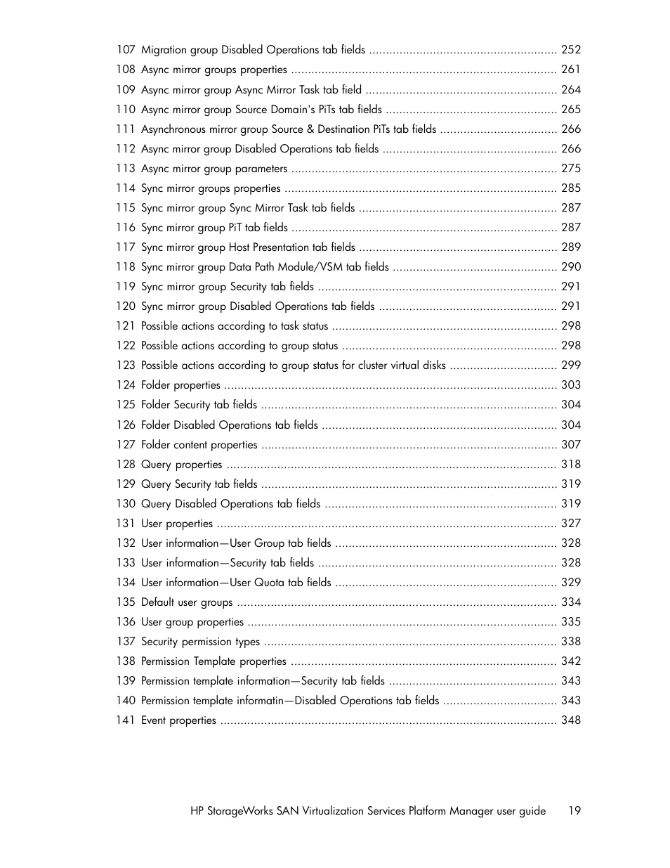 HP SAN Virtualization Services Platform User Manual | Page 19 / 382