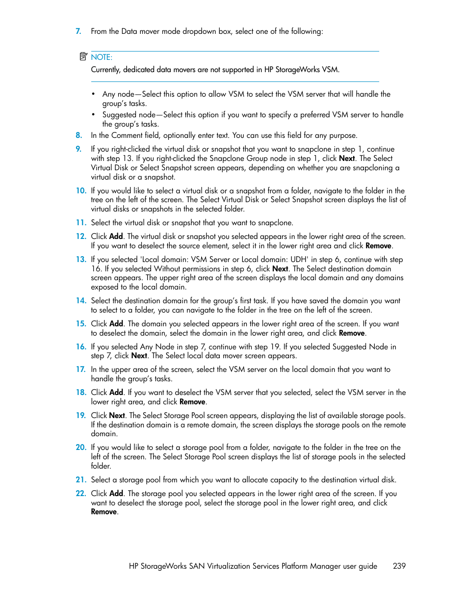 HP SAN Virtualization Services Platform User Manual | Page 239 / 382