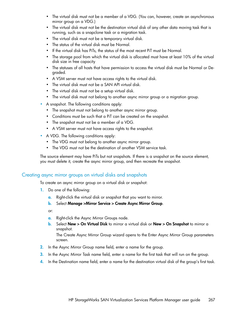 HP SAN Virtualization Services Platform User Manual | Page 267 / 382