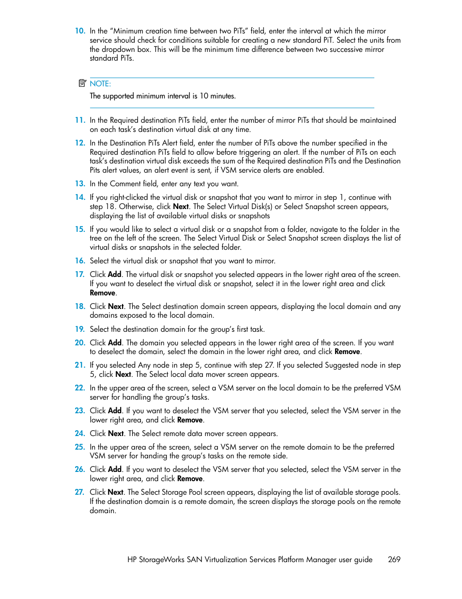 HP SAN Virtualization Services Platform User Manual | Page 269 / 382