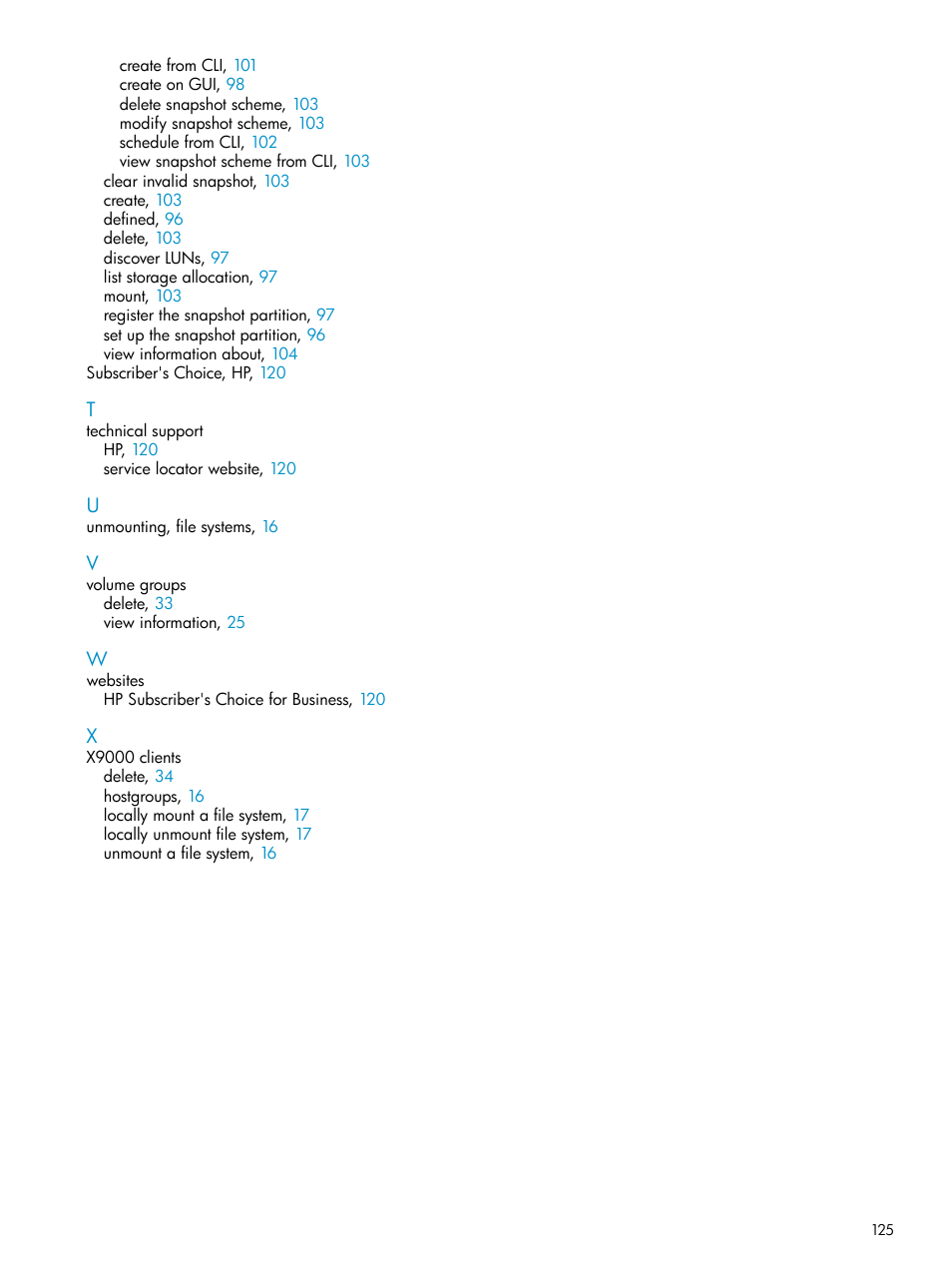 HP StoreAll Storage User Manual | Page 125 / 125