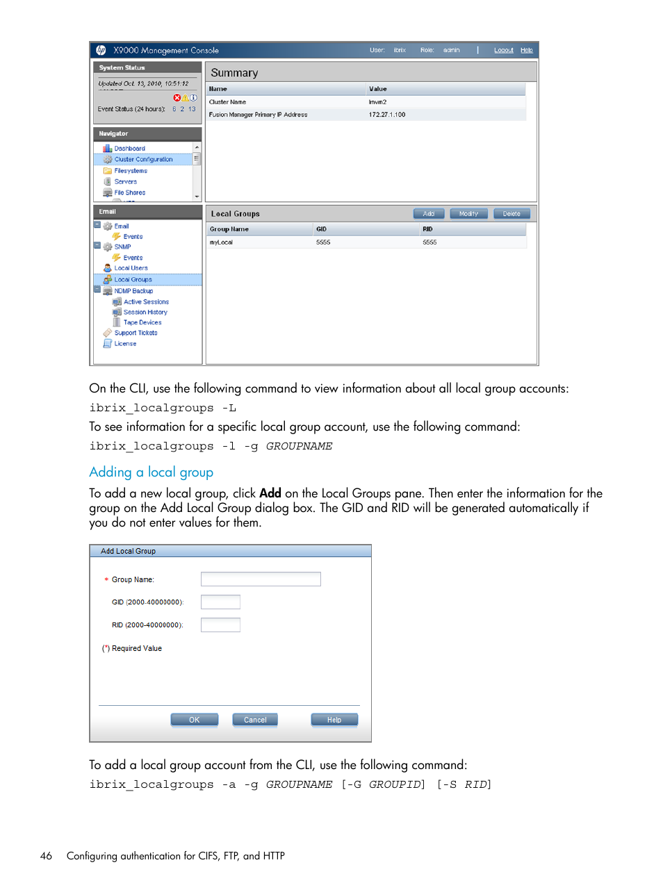 HP StoreAll Storage User Manual | Page 46 / 125