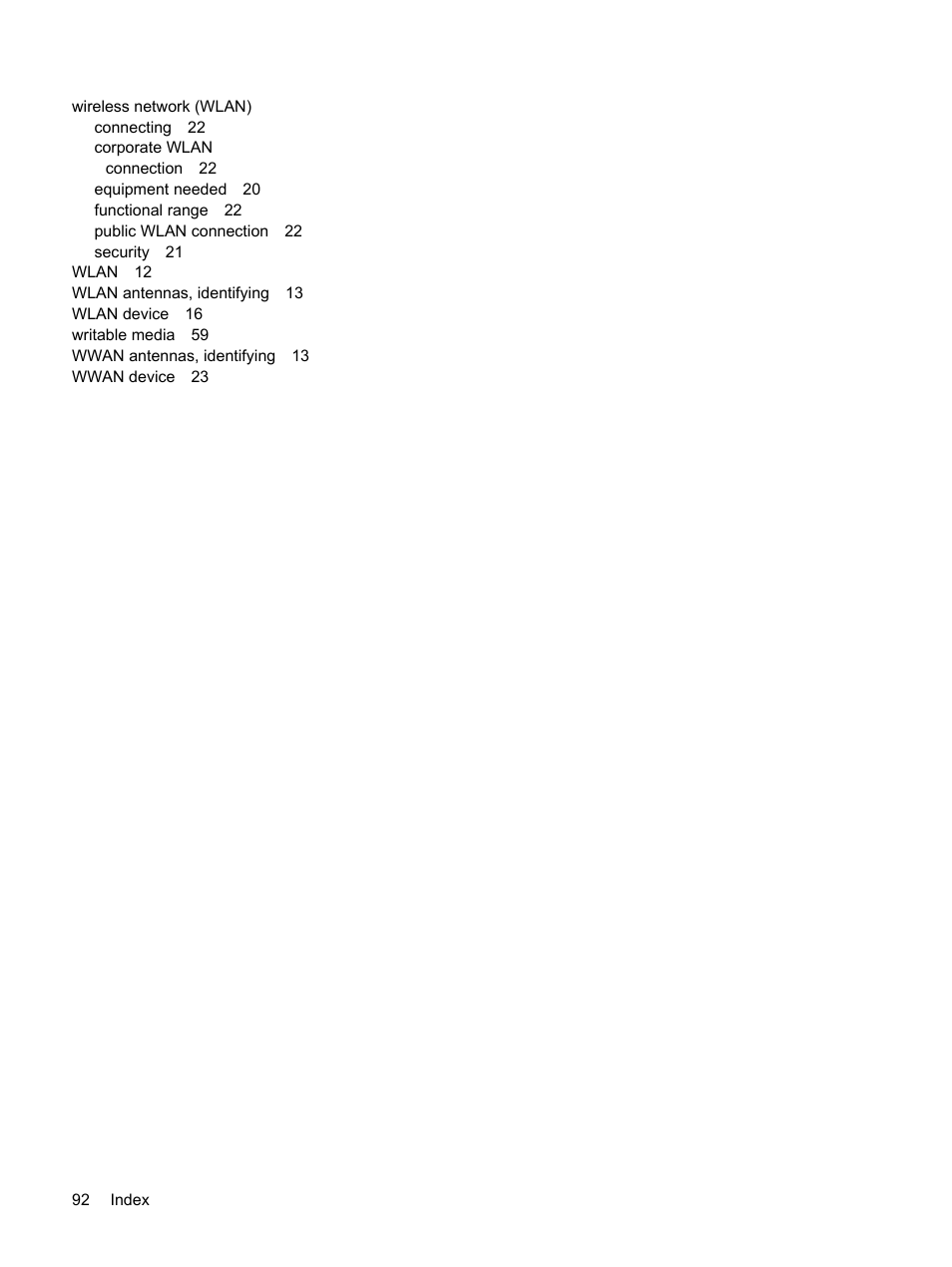 HP Pavilion dm1-1190ee Entertainment Notebook PC User Manual | Page 102 / 103