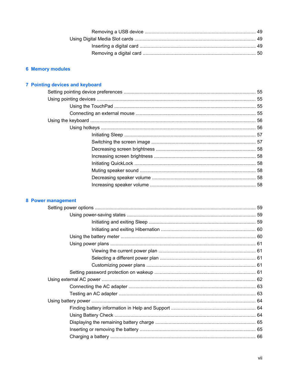 HP Pavilion dm1-1190ee Entertainment Notebook PC User Manual | Page 7 / 103