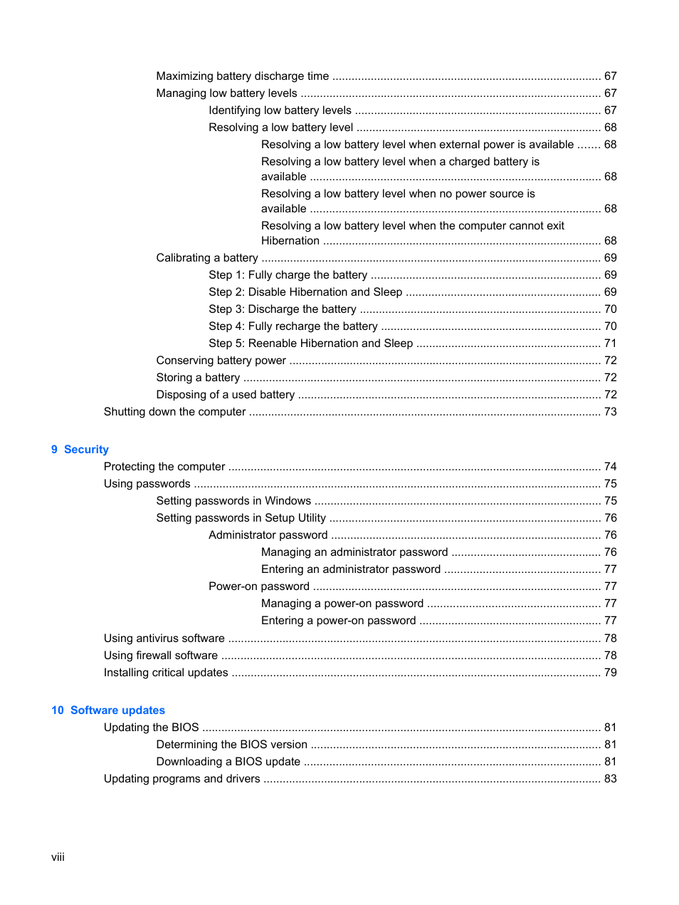 HP Pavilion dm1-1190ee Entertainment Notebook PC User Manual | Page 8 / 103