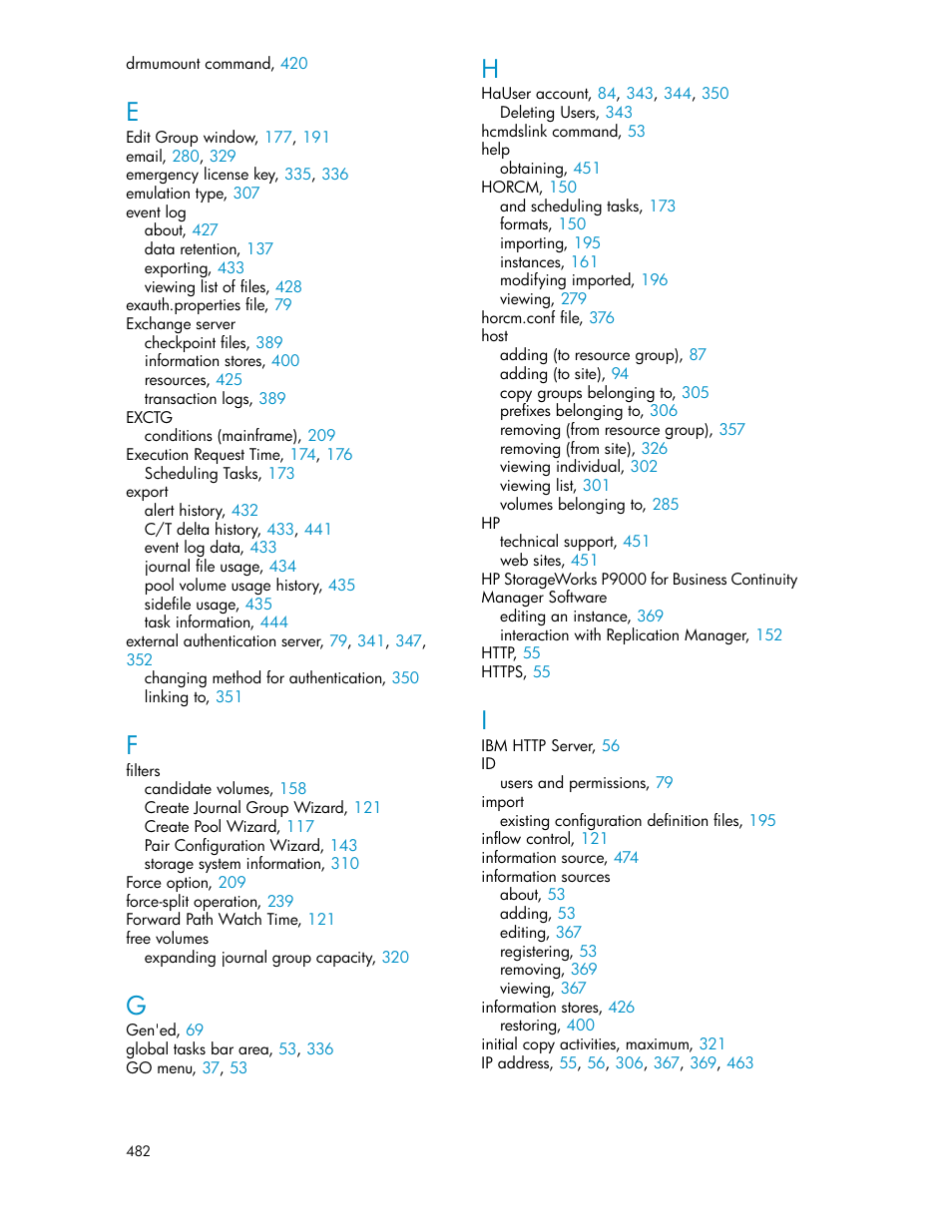 HP XP Command View Advanced Edition Software User Manual | Page 482 / 488