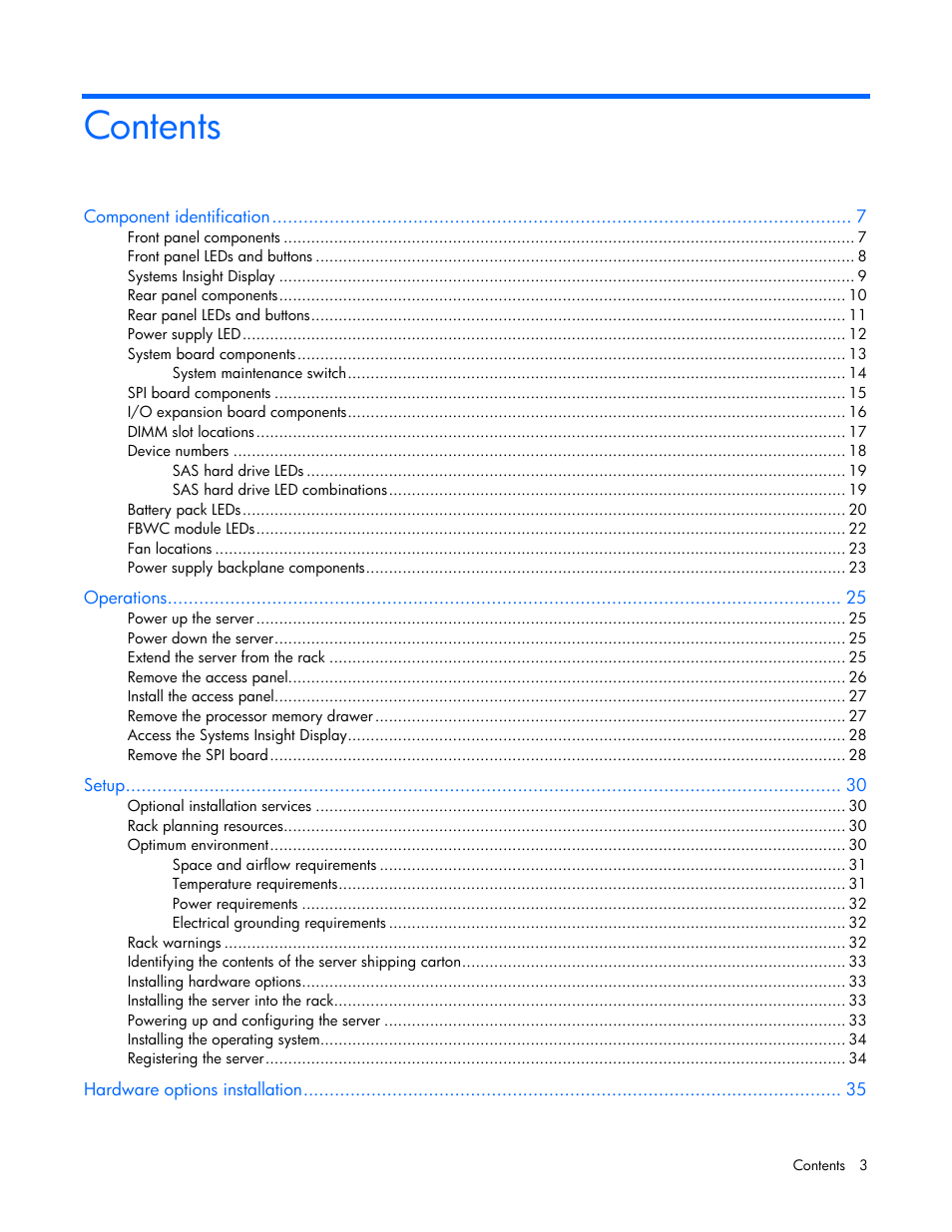 HP ProLiant DL585 G7 Server User Manual | Page 3 / 126