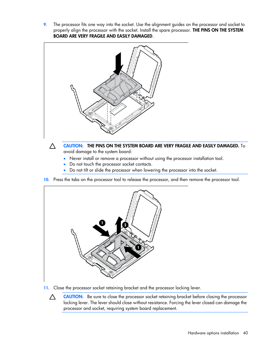HP ProLiant DL585 G7 Server User Manual | Page 40 / 126