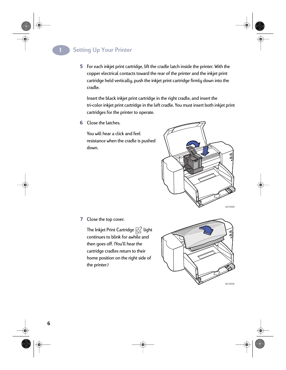 Setting up your printer | HP Deskjet 832c Printer User Manual | Page 13 / 98