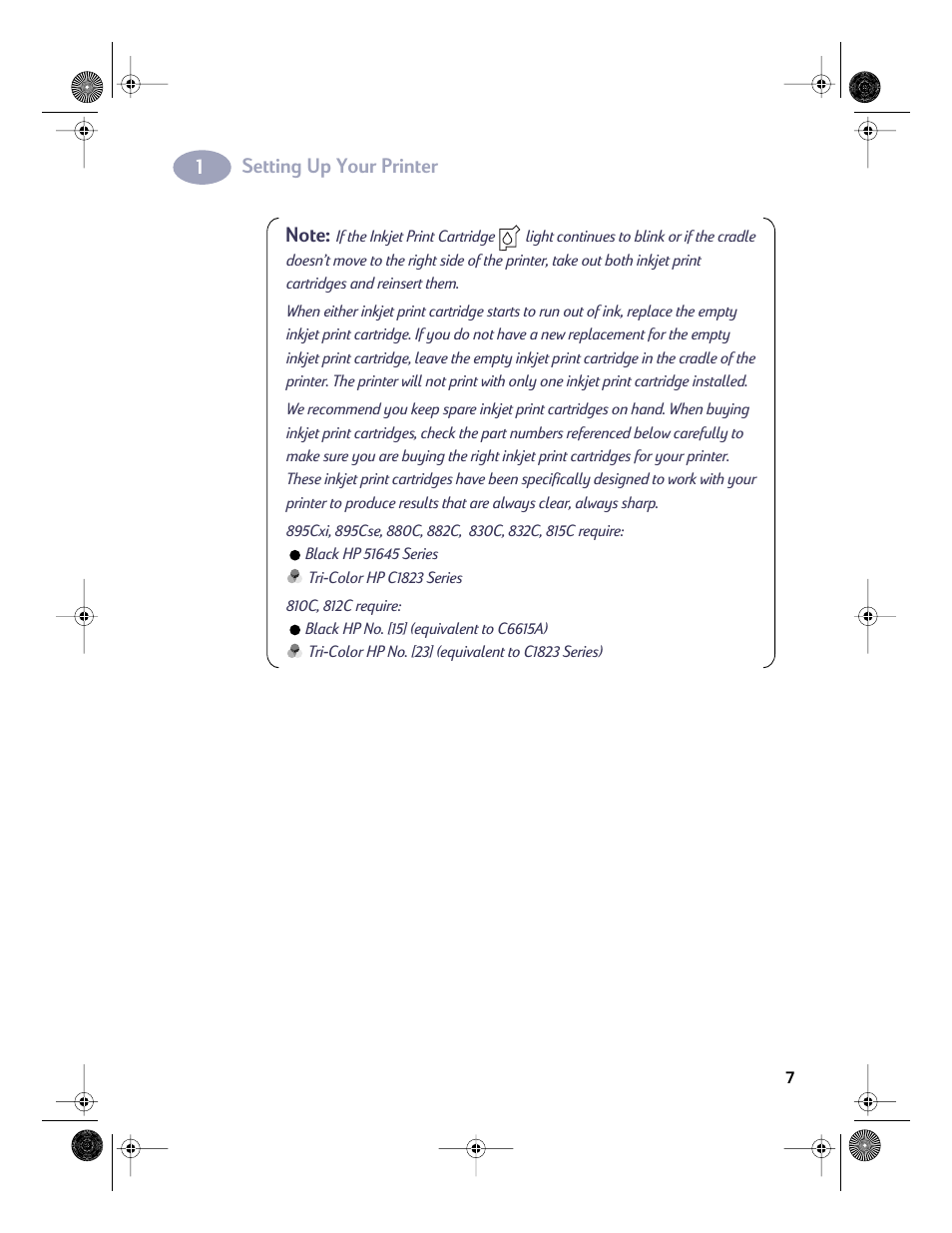 HP Deskjet 832c Printer User Manual | Page 14 / 98
