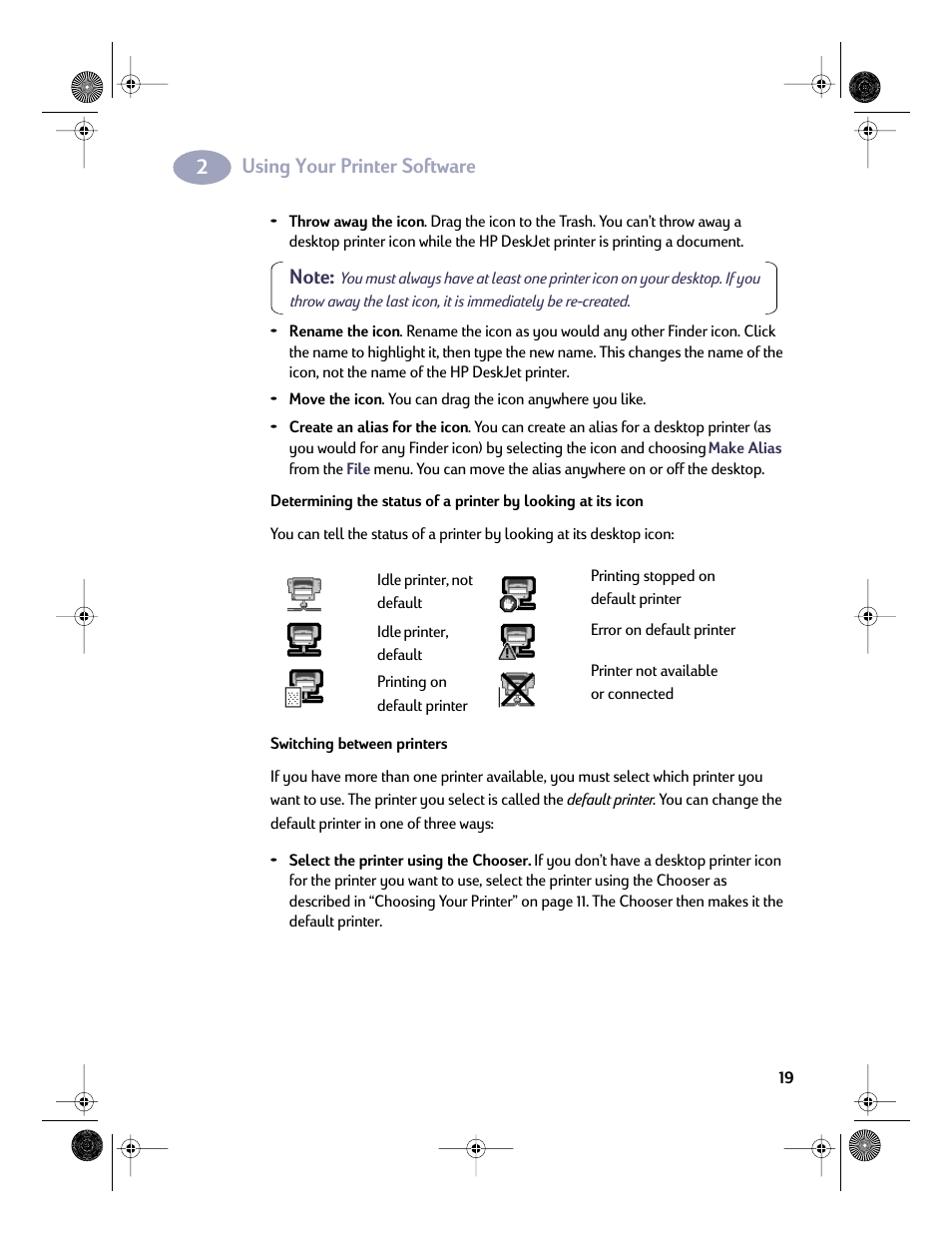Using your printer software | HP Deskjet 832c Printer User Manual | Page 26 / 98