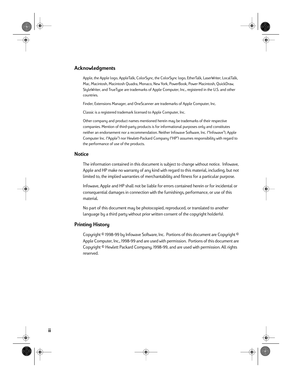 HP Deskjet 832c Printer User Manual | Page 3 / 98