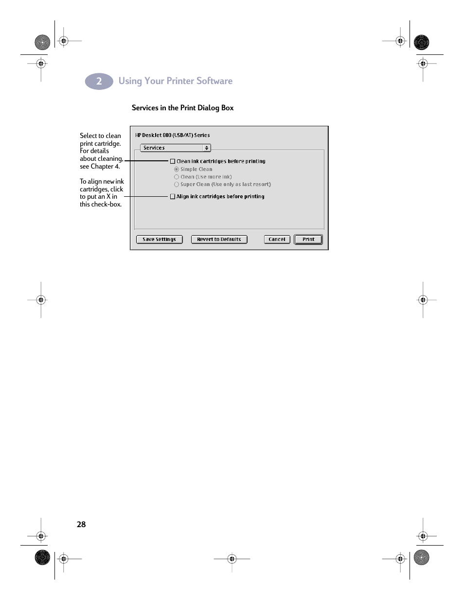 Using your printer software | HP Deskjet 832c Printer User Manual | Page 35 / 98