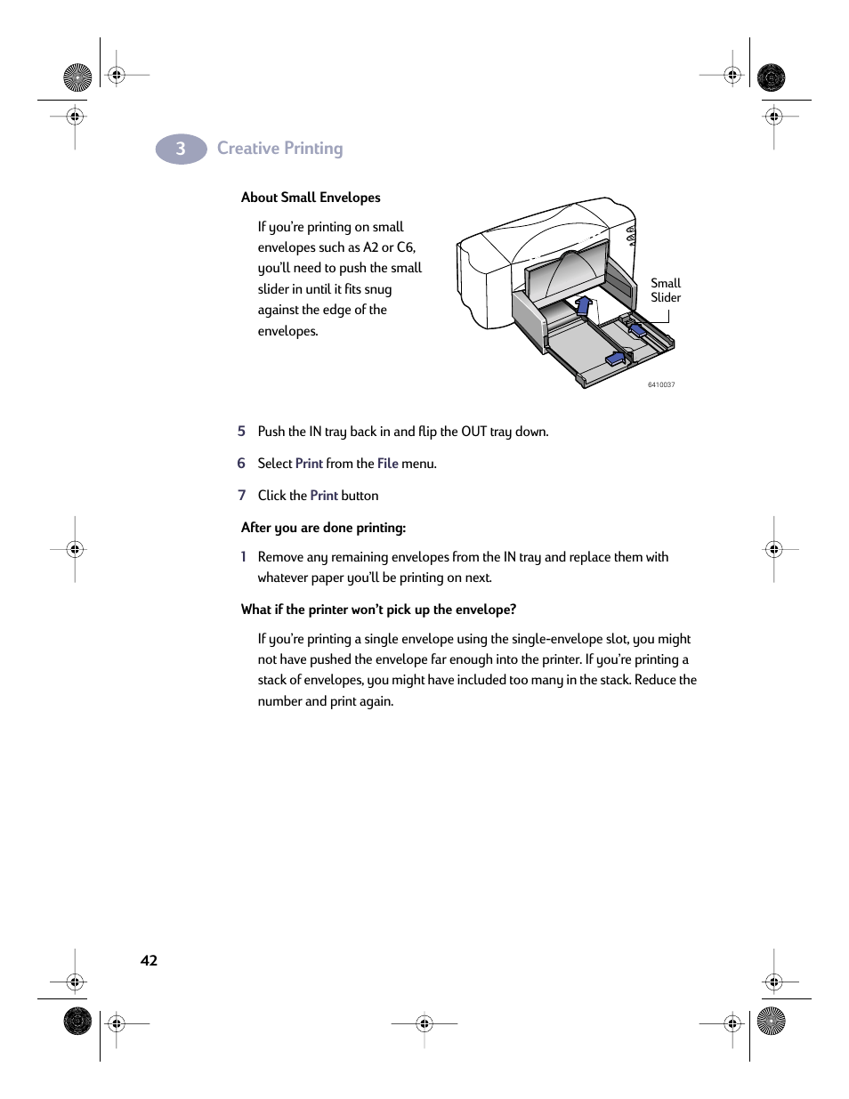 Creative printing | HP Deskjet 832c Printer User Manual | Page 49 / 98