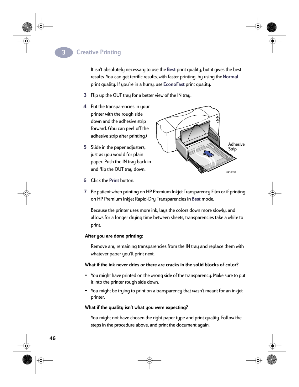 Creative printing | HP Deskjet 832c Printer User Manual | Page 53 / 98