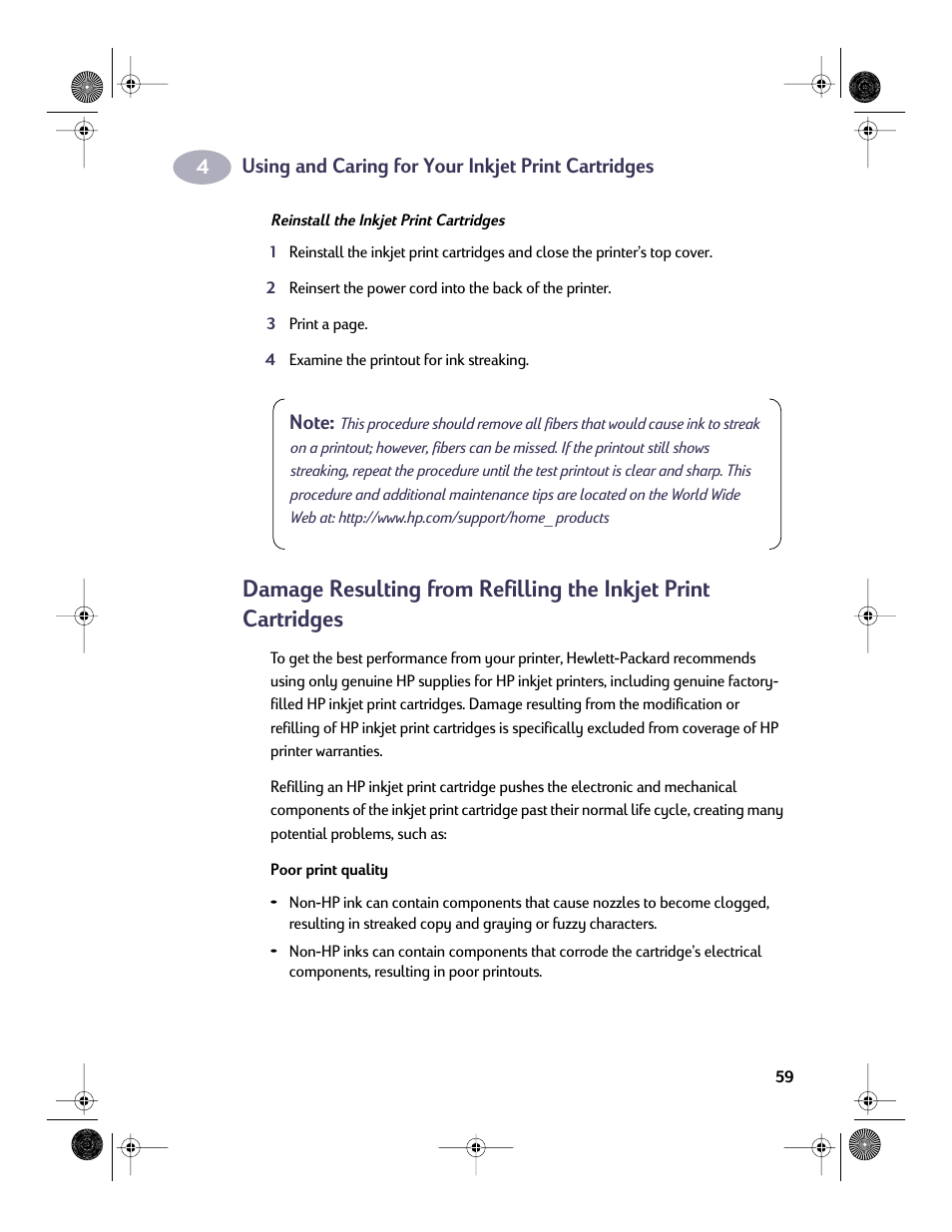 HP Deskjet 832c Printer User Manual | Page 66 / 98