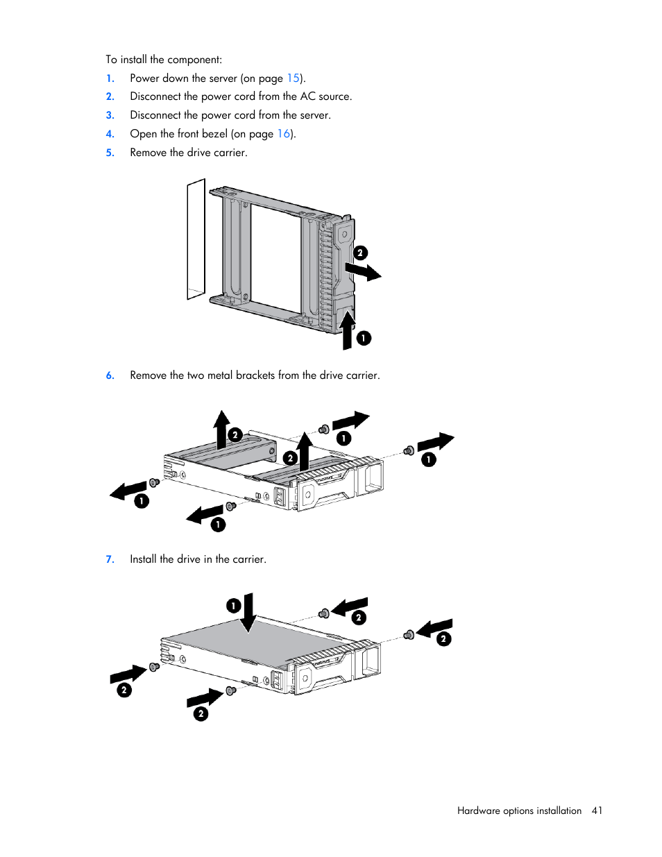 HP ProLiant MicroServer Gen8 User Manual | Page 41 / 95