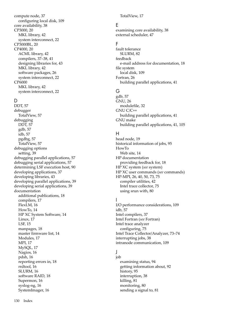 HP XC System 3.x Software User Manual | Page 130 / 133
