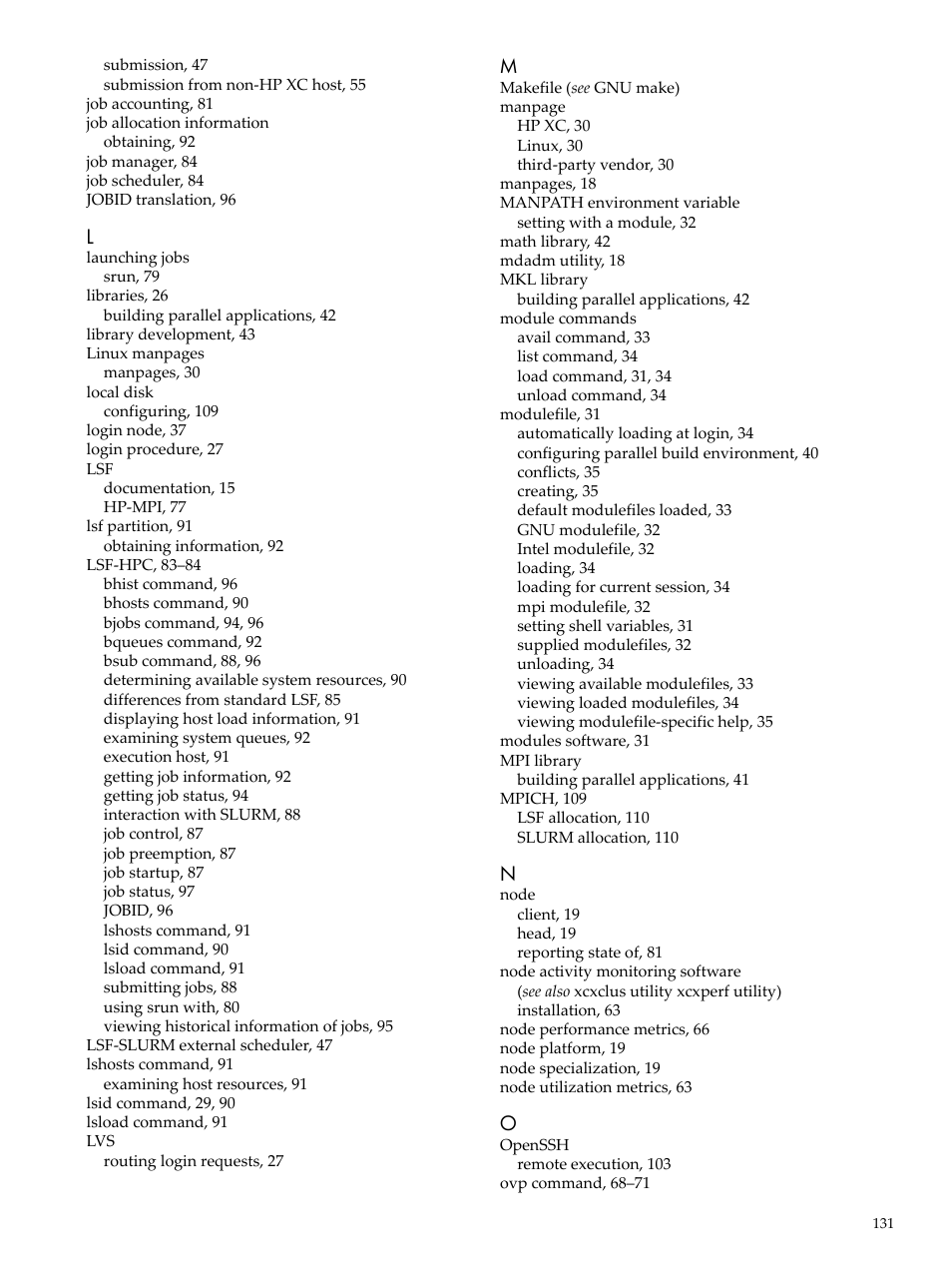 HP XC System 3.x Software User Manual | Page 131 / 133