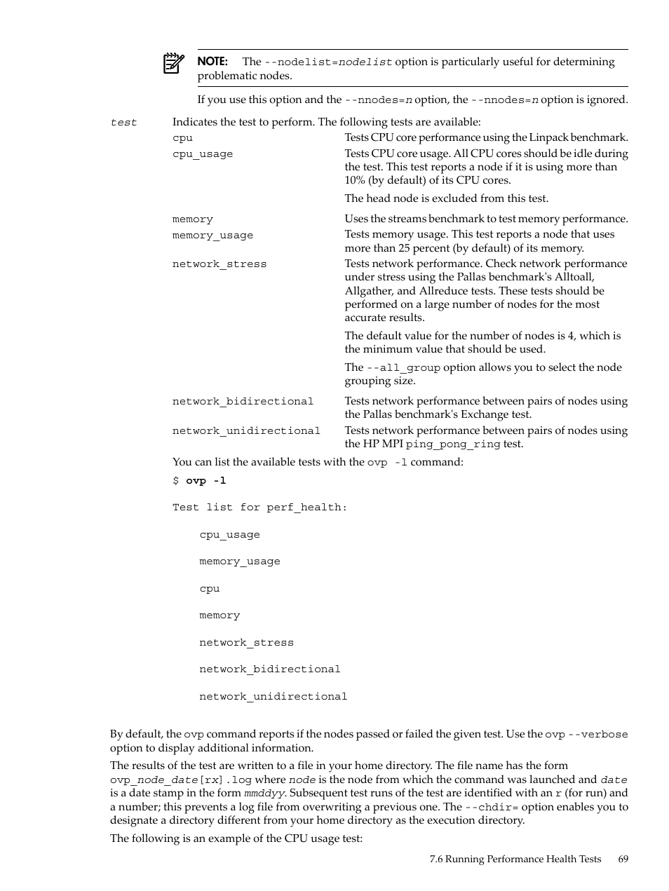 HP XC System 3.x Software User Manual | Page 69 / 133