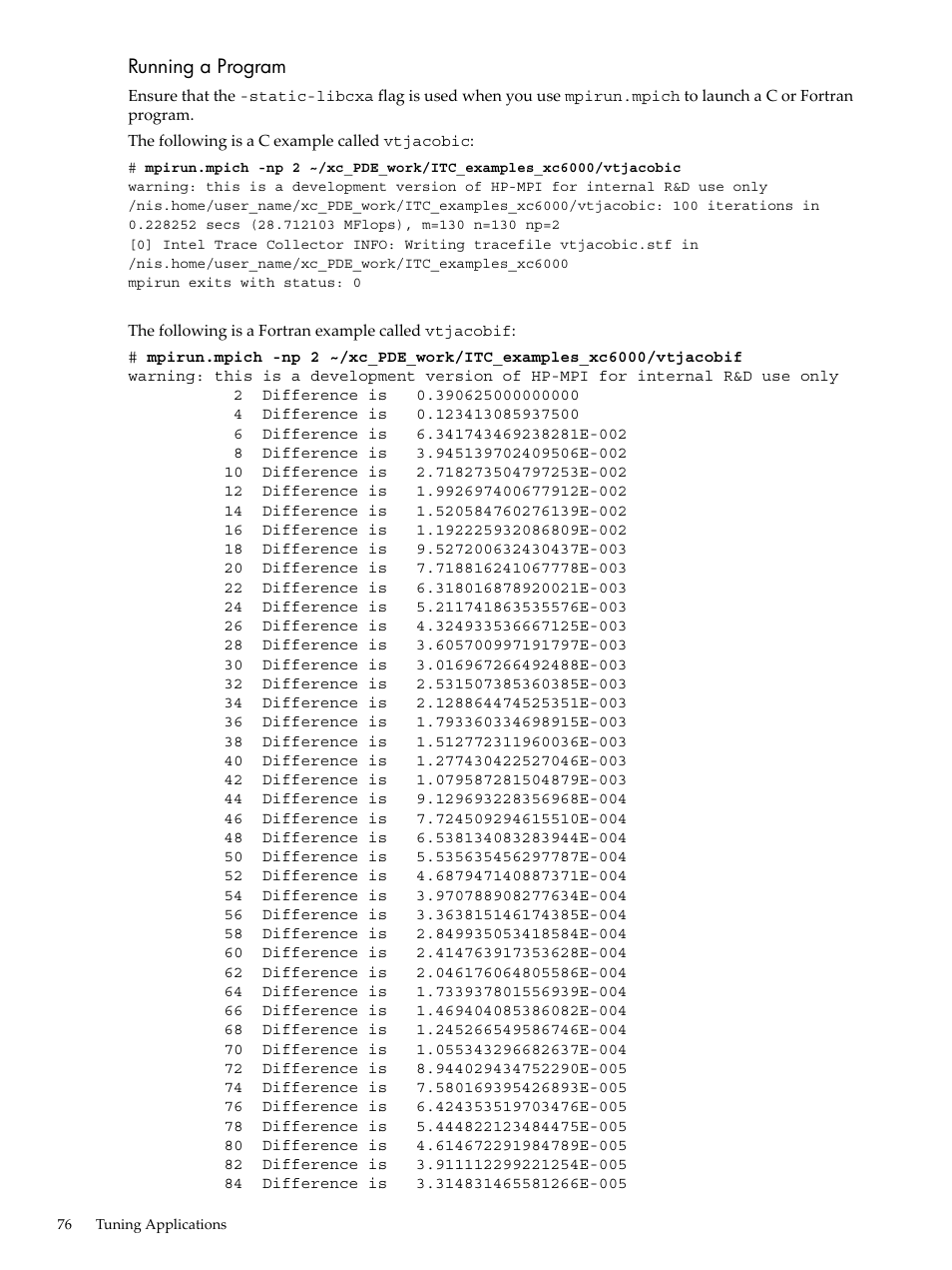 HP XC System 3.x Software User Manual | Page 76 / 133