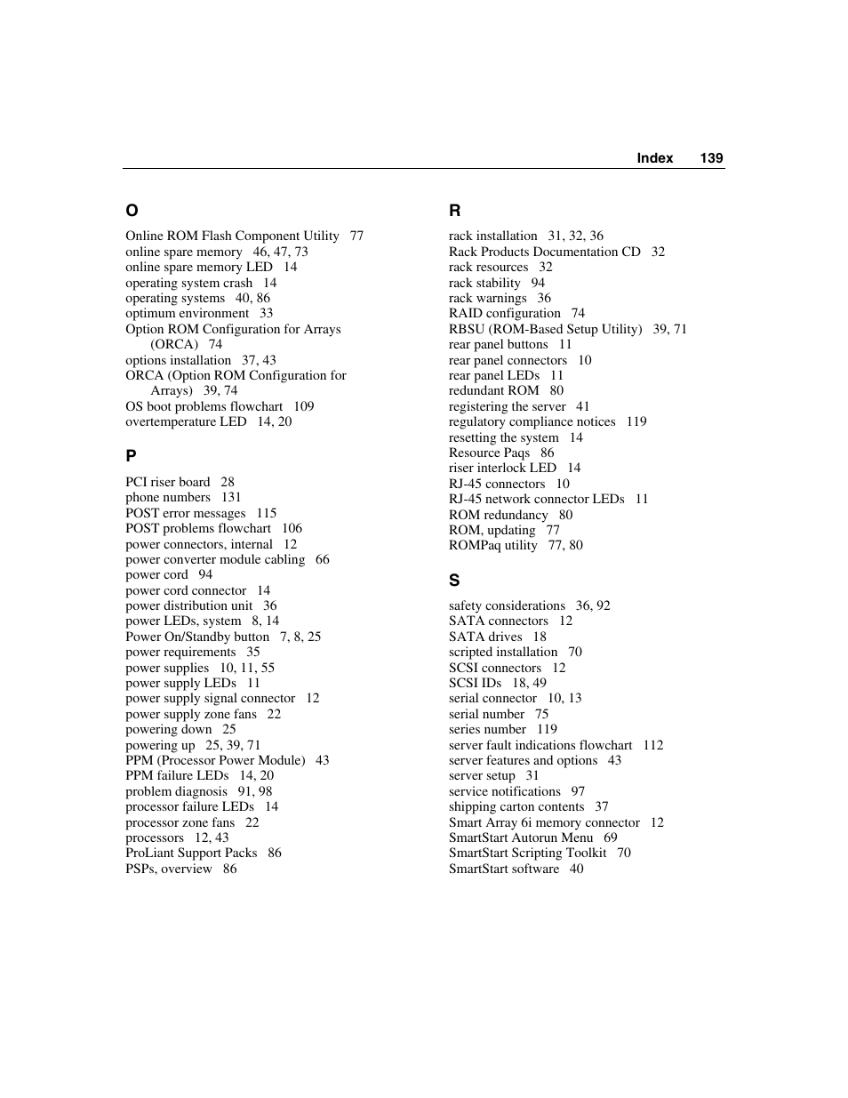 HP ProLiant DL360 G4p Server User Manual | Page 139 / 140