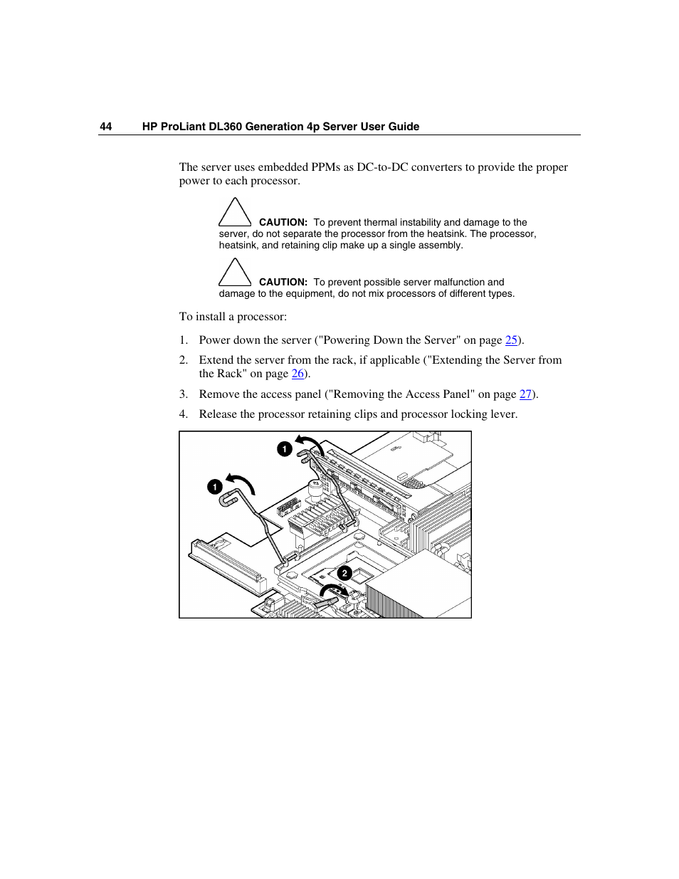 HP ProLiant DL360 G4p Server User Manual | Page 44 / 140