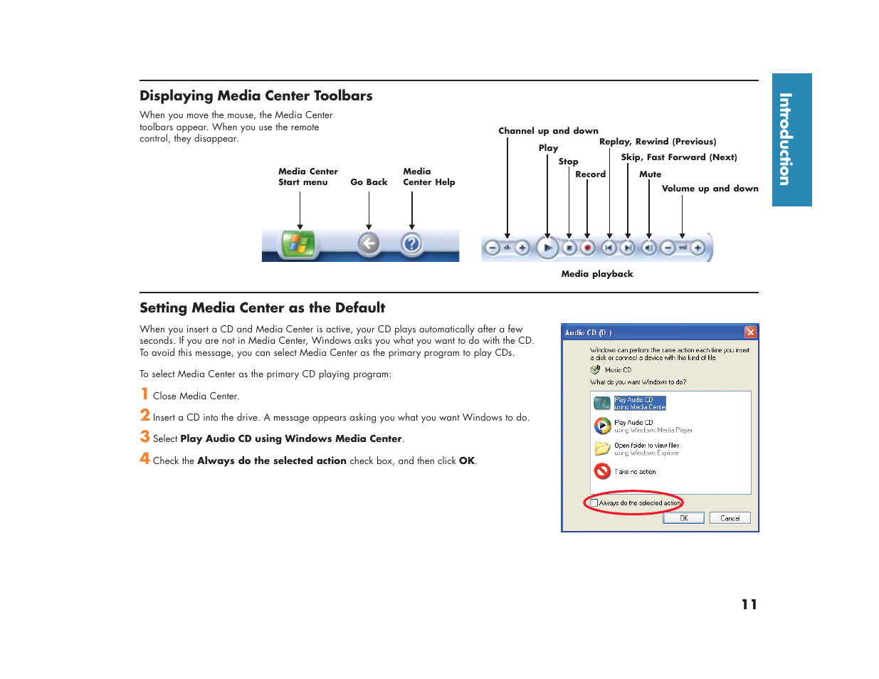 Intr oduction | HP Media Center m270 Desktop PC User Manual | Page 15 / 86