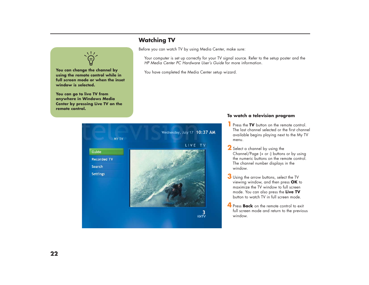 HP Media Center m270 Desktop PC User Manual | Page 26 / 86