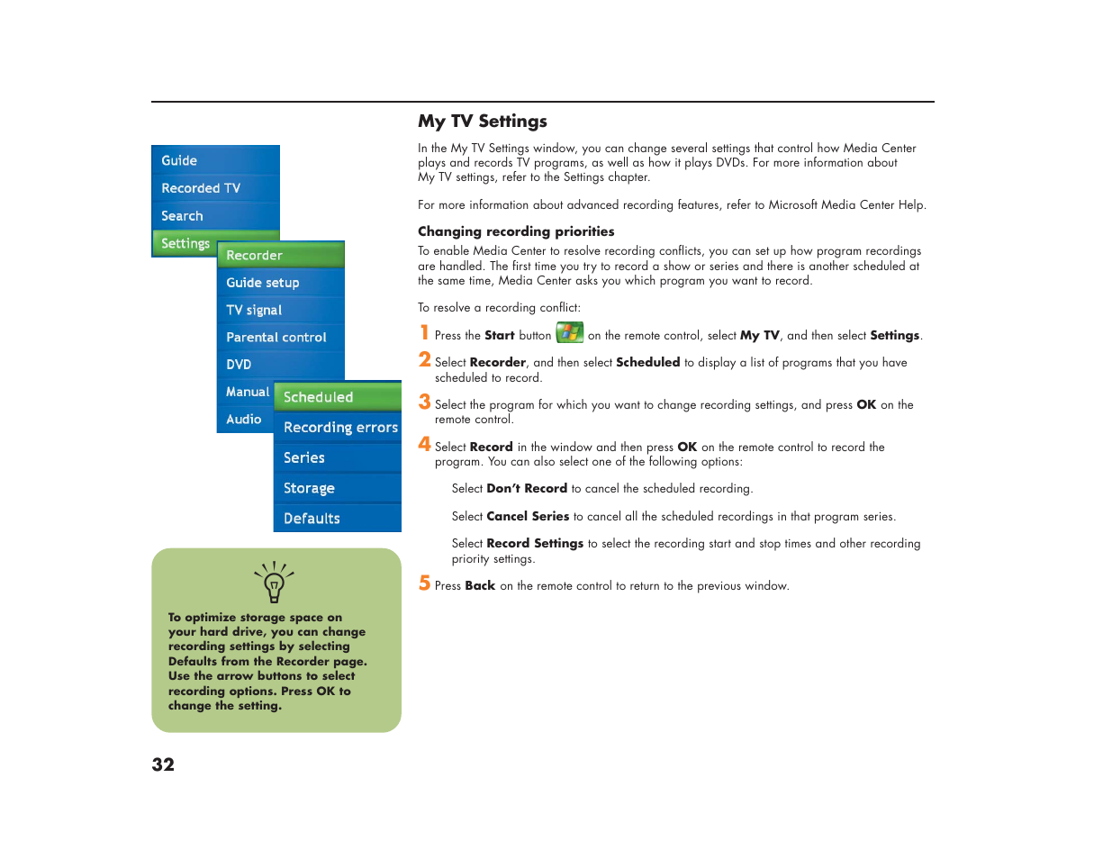 HP Media Center m270 Desktop PC User Manual | Page 36 / 86