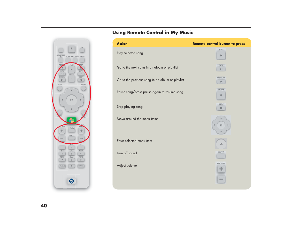 HP Media Center m270 Desktop PC User Manual | Page 44 / 86