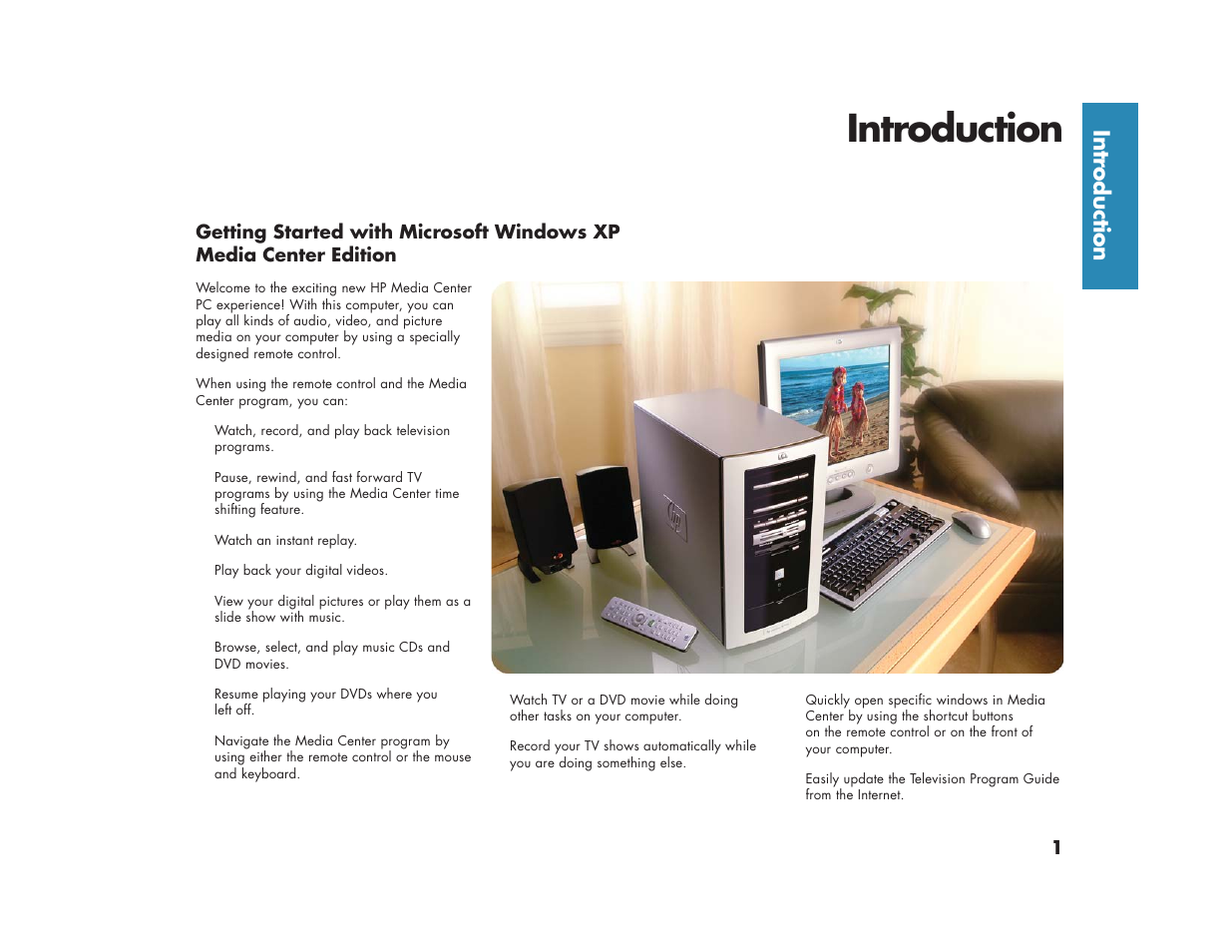 Introduction, Intr oduction | HP Media Center m270 Desktop PC User Manual | Page 5 / 86