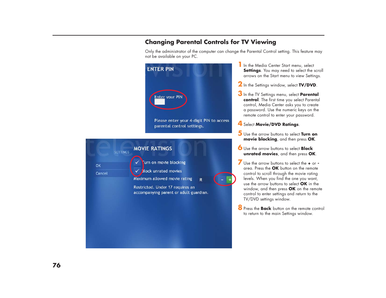 HP Media Center m270 Desktop PC User Manual | Page 80 / 86