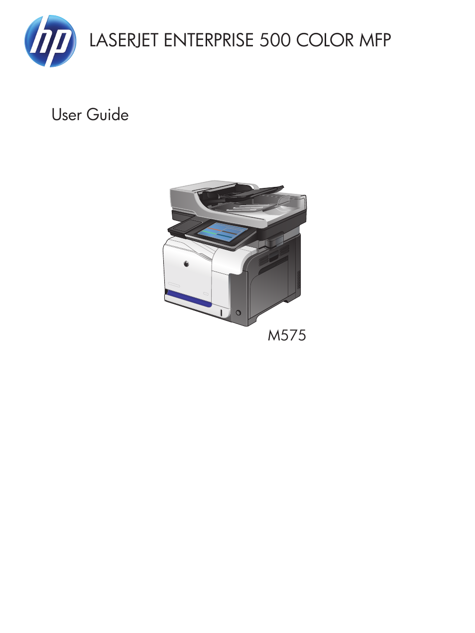 HP LaserJet Enterprise 500 Color MFP M575 User Manual | 308 pages