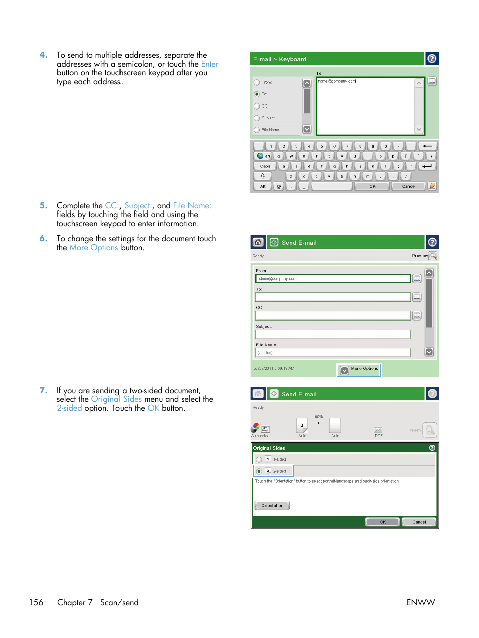 HP LaserJet Enterprise 500 Color MFP M575 User Manual | Page 170 / 308