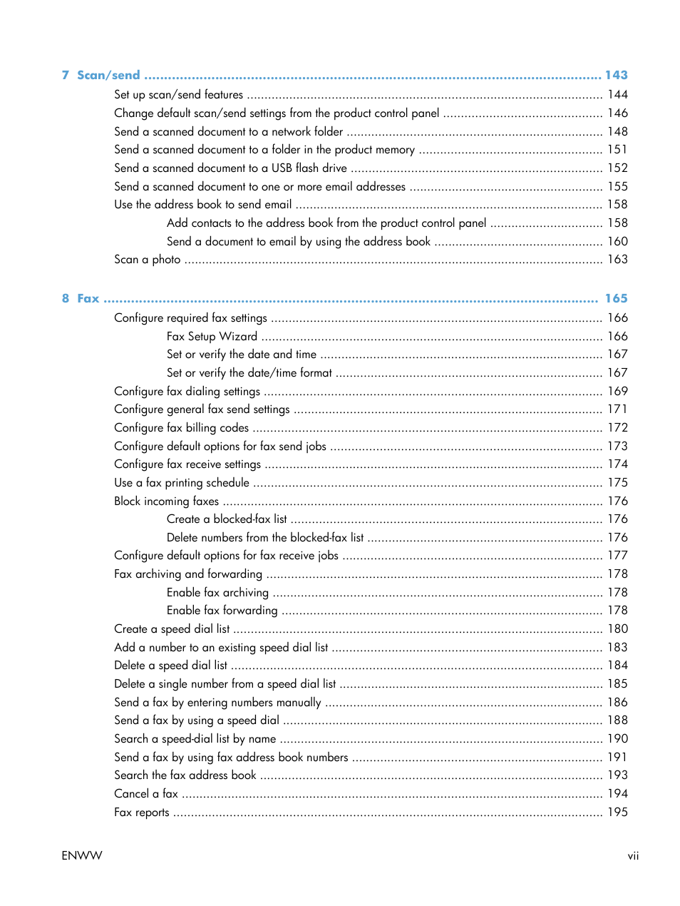 HP LaserJet Enterprise 500 Color MFP M575 User Manual | Page 9 / 308