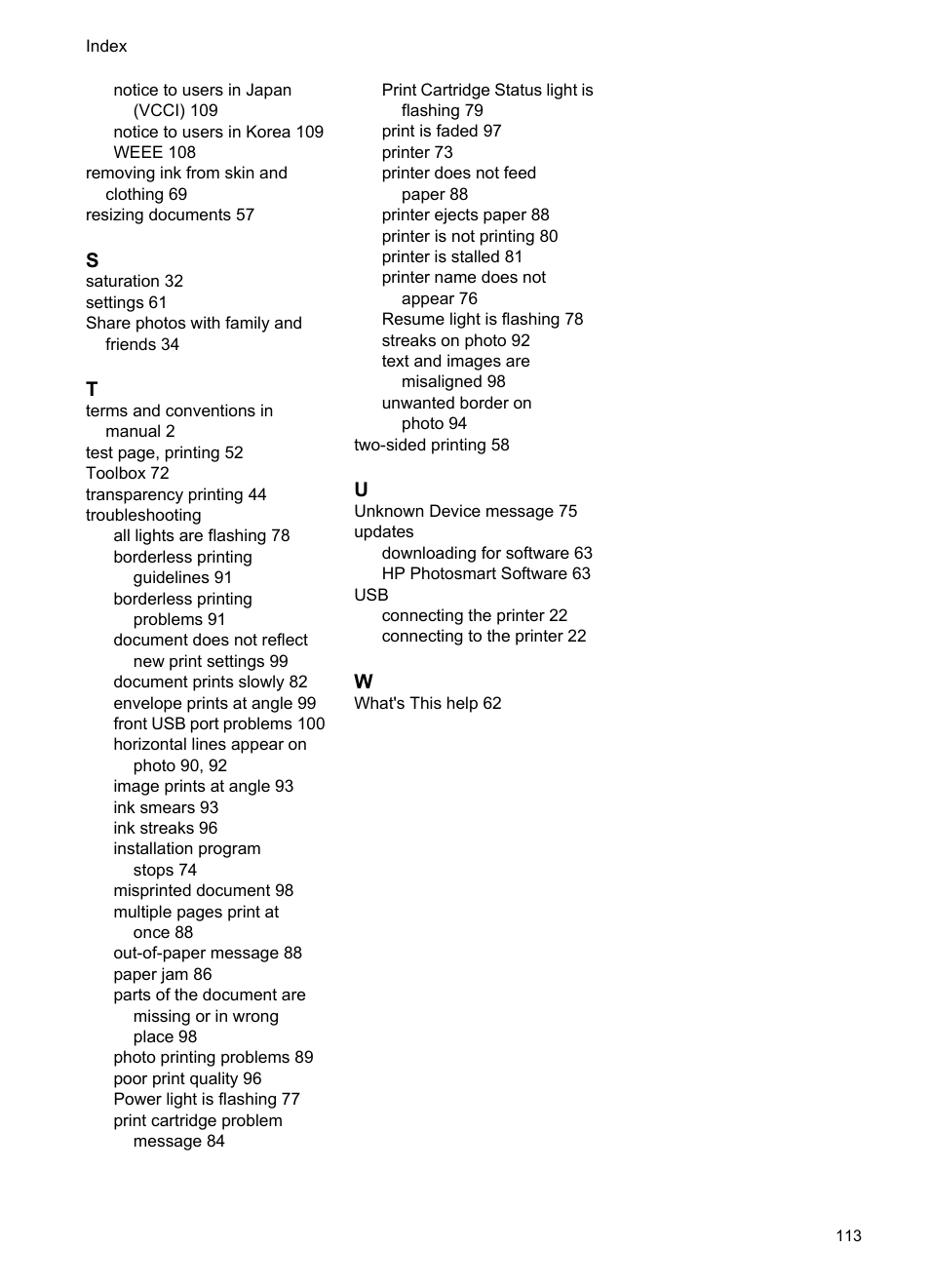 HP Deskjet D4268 Printer User Manual | Page 115 / 116