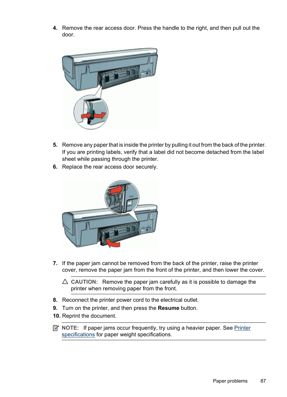 HP Deskjet D4268 Printer User Manual | Page 89 / 116