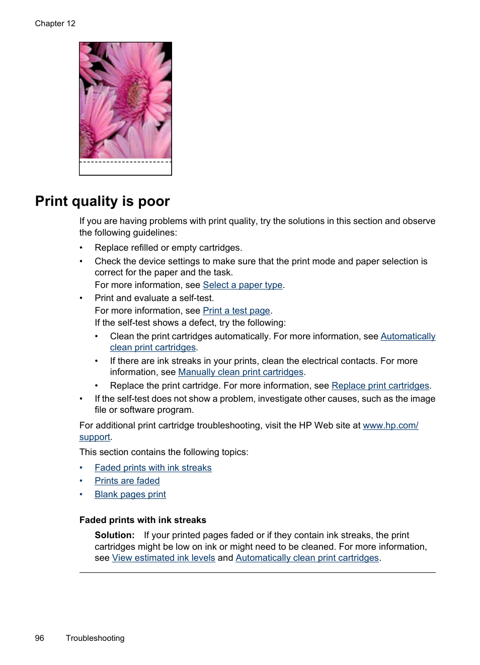 Print quality is poor | HP Deskjet D4268 Printer User Manual | Page 98 / 116