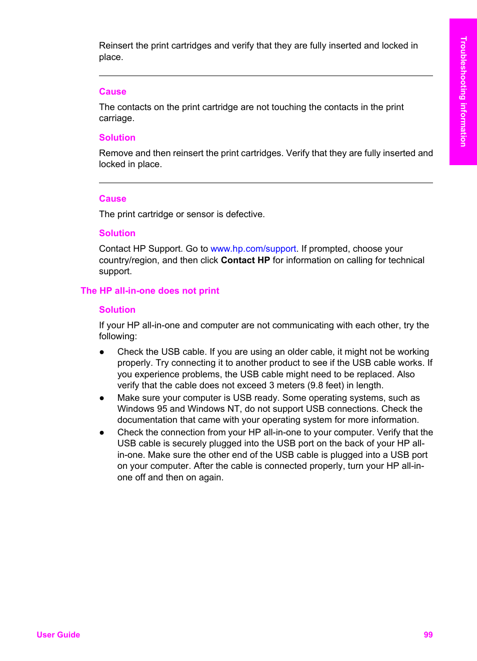 HP PSC 2350 All-in-One Printer User Manual | Page 102 / 136