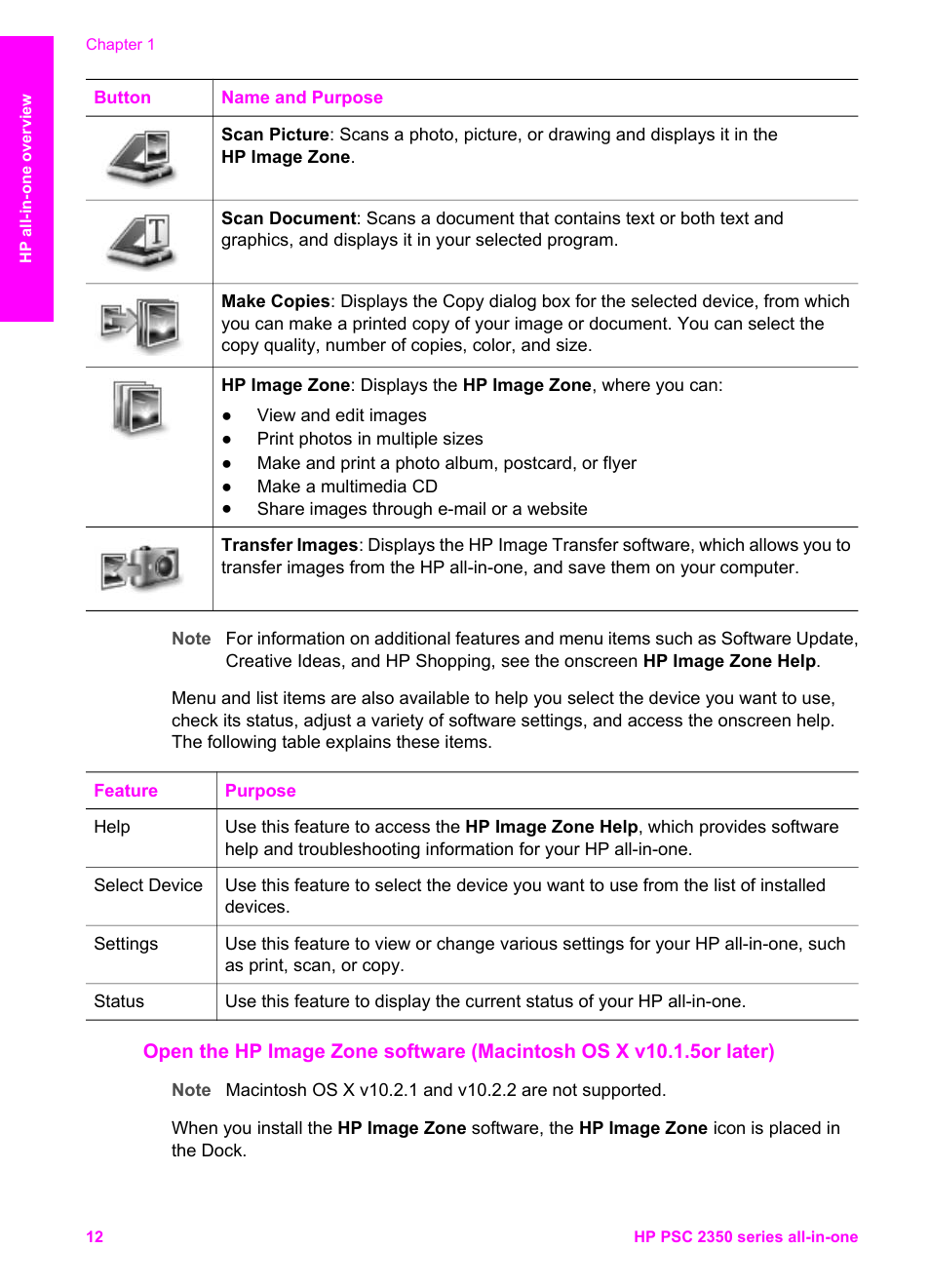 HP PSC 2350 All-in-One Printer User Manual | Page 15 / 136