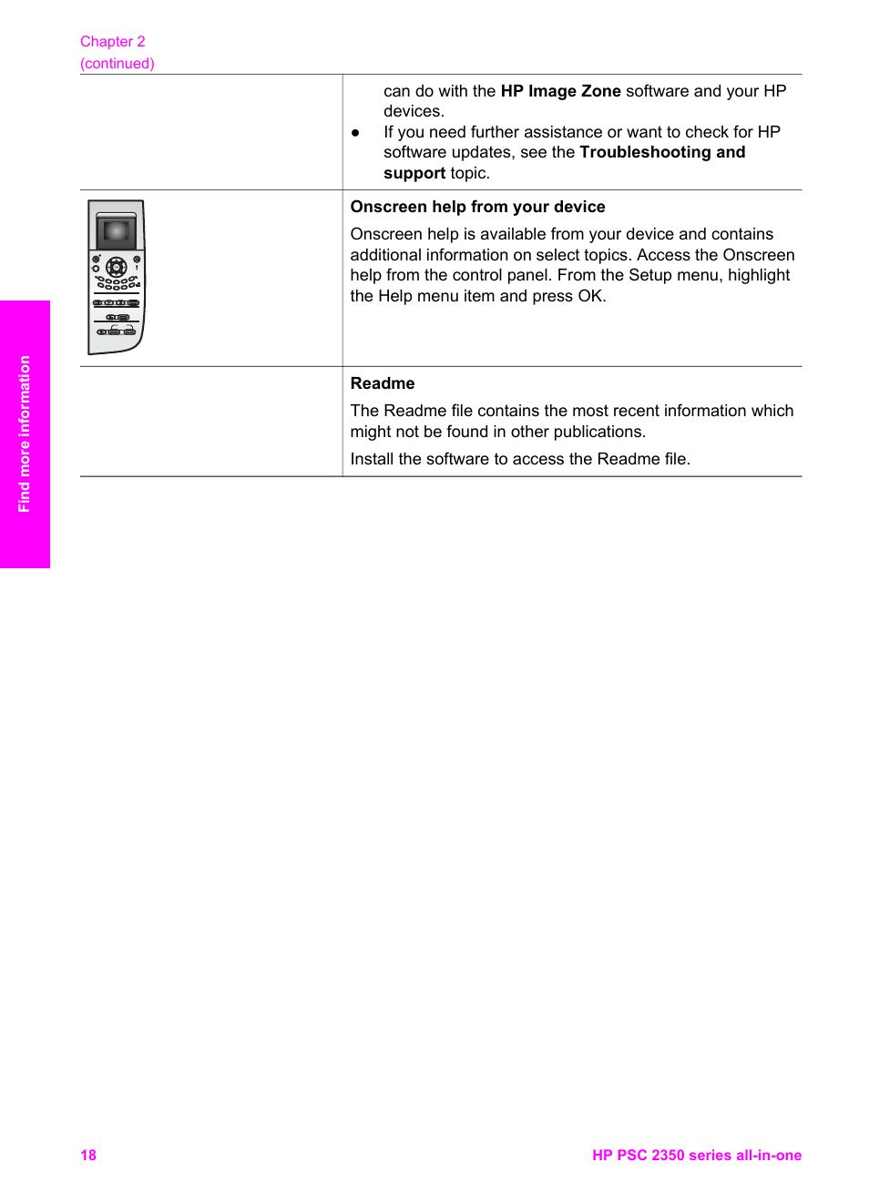 HP PSC 2350 All-in-One Printer User Manual | Page 21 / 136